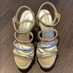 Michael Michael Kors tri-color heels